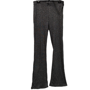 Zara Shimmering Black Flare Pants